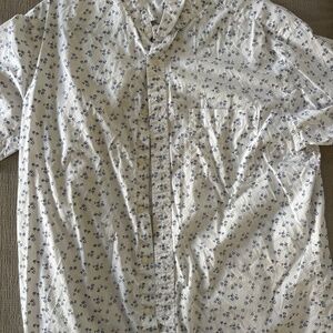 UNIQLO Men's Floral Print Button-Down Shirt - Size Large